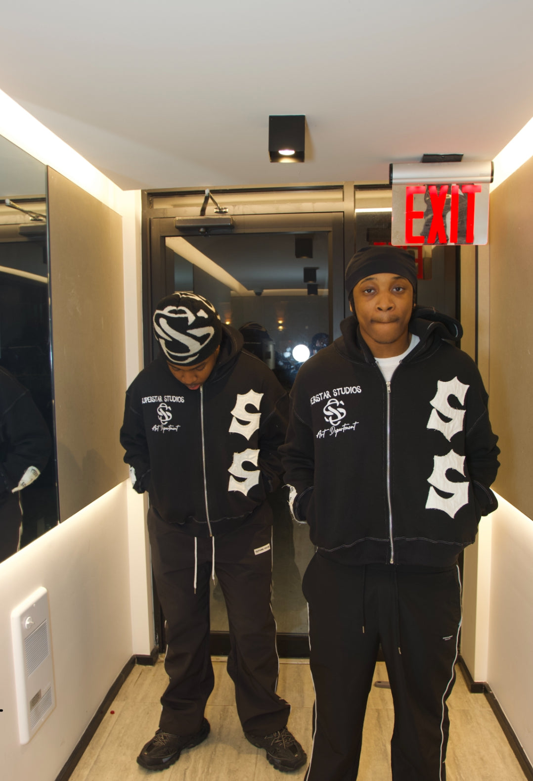 Black Superstar Studios Zip Up Hoodie