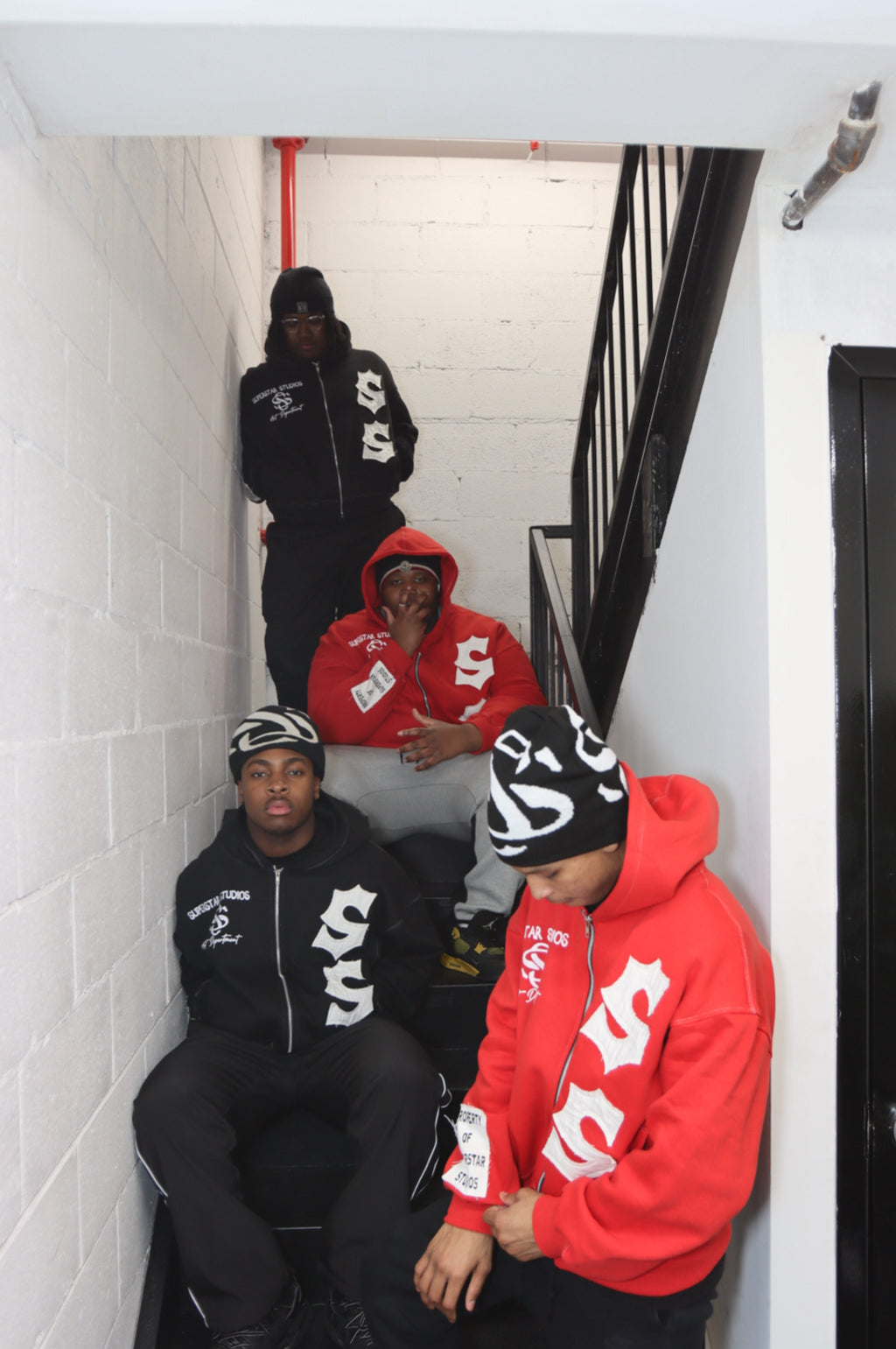 Red Superstar Studios Zip Up Hoodie