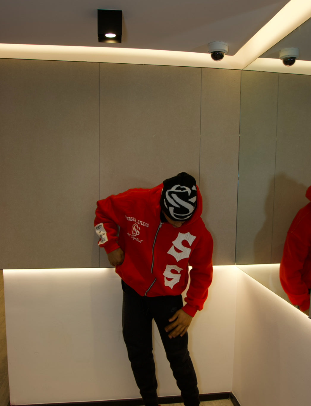 Red Superstar Studios Zip Up Hoodie