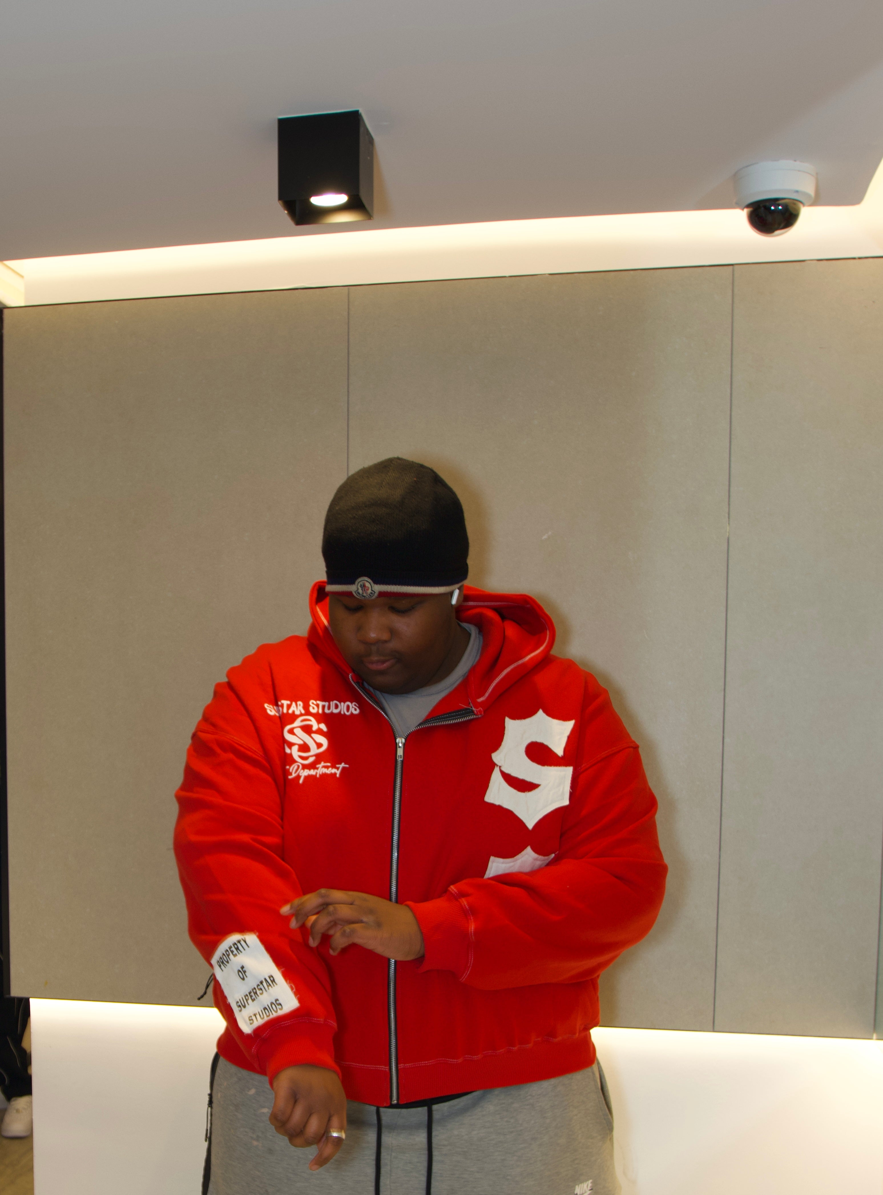 Red Superstar Studios Zip Up Hoodie